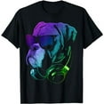 thumbnail image 1 of Boxer Dog With Sunglasses And Headphones T-Shirt, 1 of 5