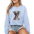 thumbnail image 1 of Boxer Dogs Animal Lover Sweatshirt Women Cute Fur Mom Gifts Casual Long Sleeve Graphic Shirts Top, 1 of 4