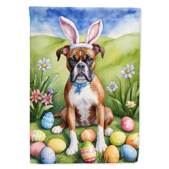 Boxer Easter Egg Hunt Garden Flag 11.25 in x 15.5 in