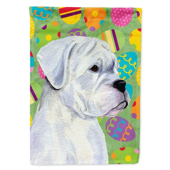Boxer Easter Eggtravaganza Garden Flag