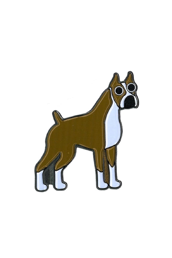 Boxer Enamel Pin - Novelty Funny Cool Boxer Dog - Cute Enamel Lapel PIN - 1" x 1.5"