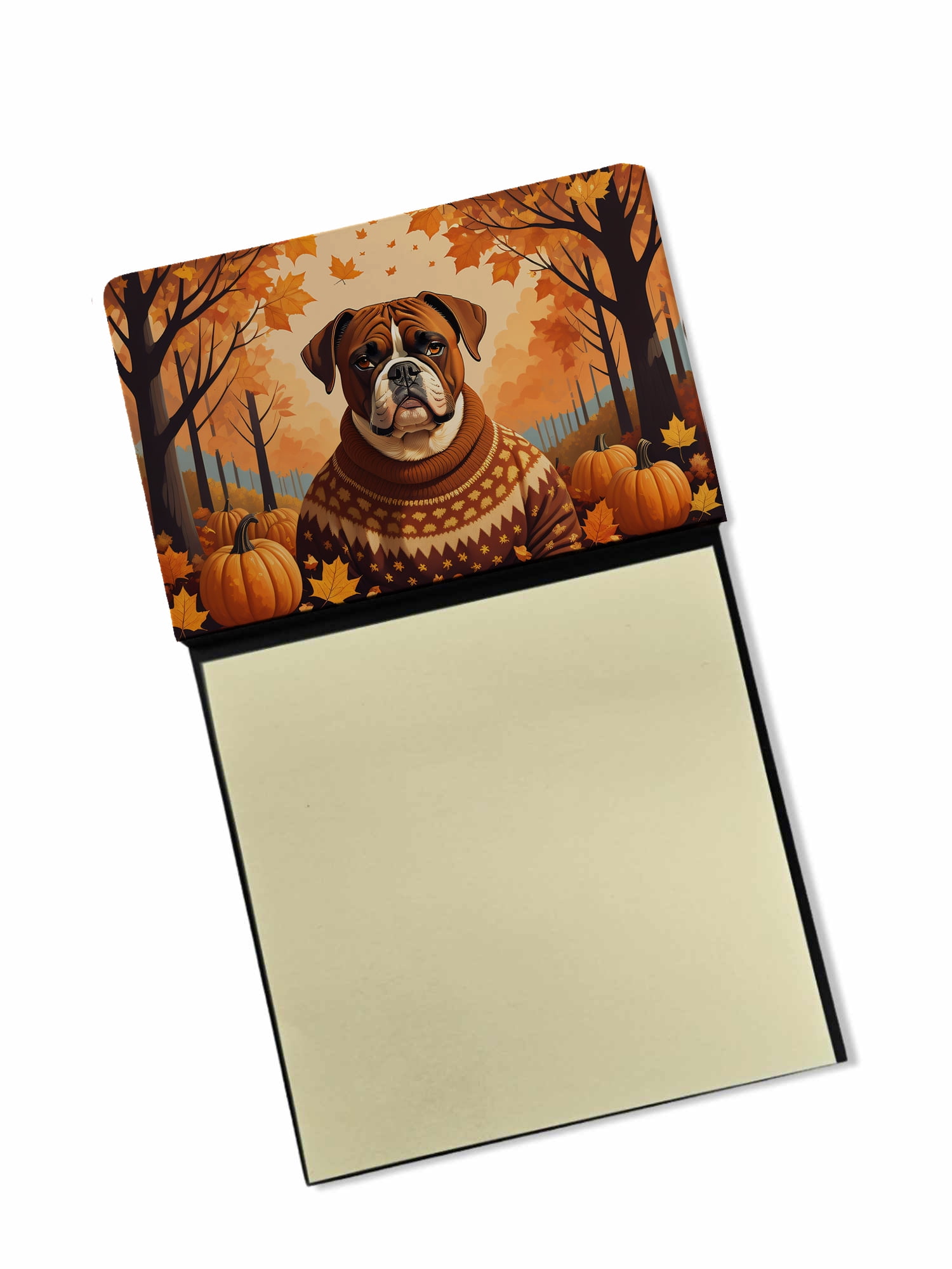 Boxer Fall Sticky Note Holder 3.25 in x 5.25 in