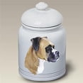 thumbnail image 1 of Boxer Fawn Stoneware Ceramic Treat Jar, 1 of 1