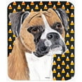 thumbnail image 1 of Boxer Fawn Uncropped Ears Candy Corn Halloween Mouse Pad, Hot Pad Or Trivet, 1 of 1