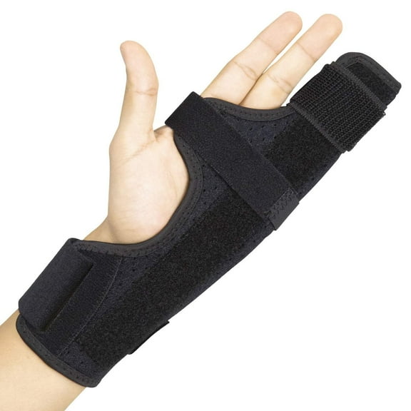 Boxer Finger Splint Brace- Supports Pinky, Ring, Middle Metacarpals and Knuckles - Right or Left Adjustable Hand Brace - Straightening for Trigger Finger, Injury, Fracture, Broken, Tendonitis (8 inch)