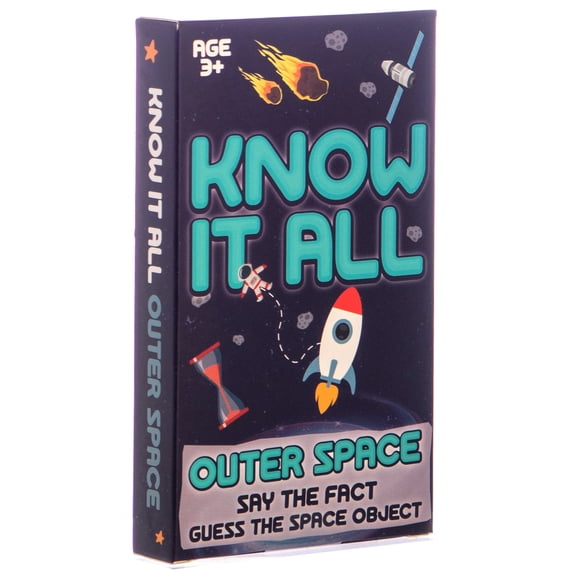 Boxer Gifts Outer Space Know It All Children's Educational Card Game