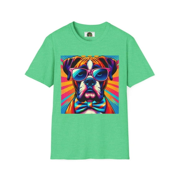 Boxer Glasses Pop Art Unisex Softstyle T-Shirt