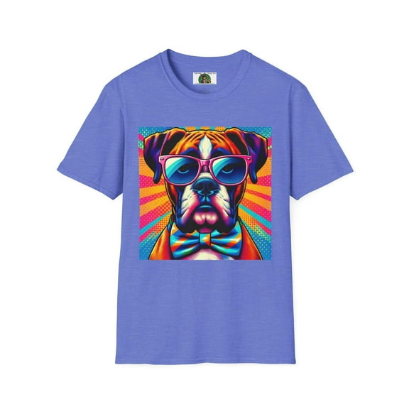 Boxer Glasses Pop Art Unisex Softstyle T-Shirt