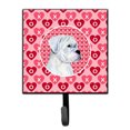 thumbnail image 1 of Boxer Hearts Love and Valentines Day Portrait Leash or Key Holder, 1 of 1
