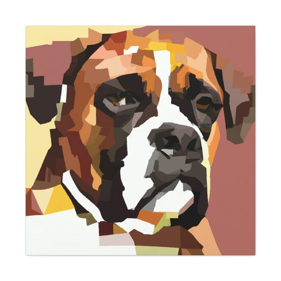 Boxer In Monochrome - Canvas