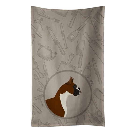 Boxer In the Kitchen Kitchen Towel