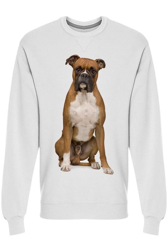 Boxer Looks Misterious Sweatshirt Men -Image by Shutterstock, Male Small
