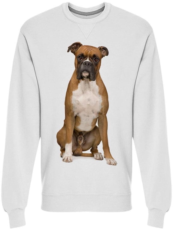 Boxer Looks Misterious Sweatshirt Men -Image by Shutterstock, Male Small