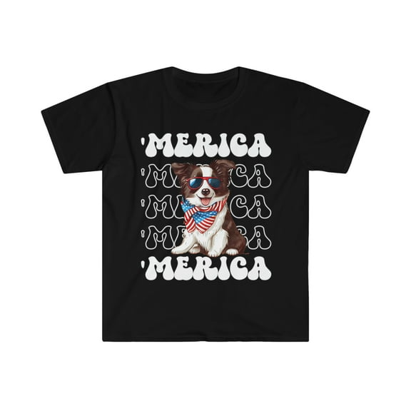 Boxer 'Merica Patriotic T-Shirt Cute Boxer 4th of July, Boxer Patriotic Top
