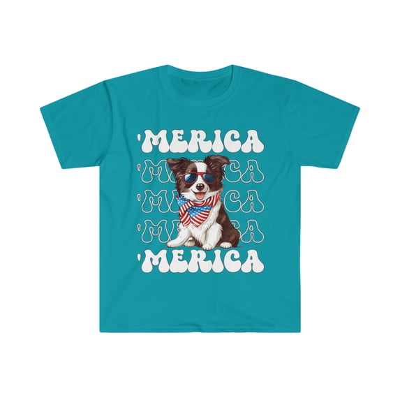 Boxer 'Merica Patriotic T-Shirt Cute Boxer 4th of July, Boxer Patriotic Top