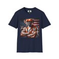 thumbnail image 1 of Boxer Merica Pop Art Unisex Softstyle T-Shirt, 1 of 11