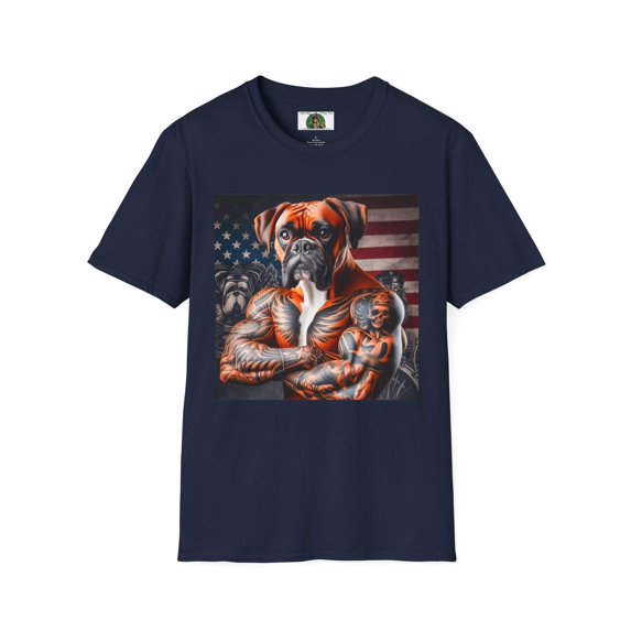 Boxer Merica Pop Art Unisex Softstyle T-Shirt
