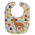 thumbnail image 1 of Boxer Pawprints Baby Bib, 1 of 3