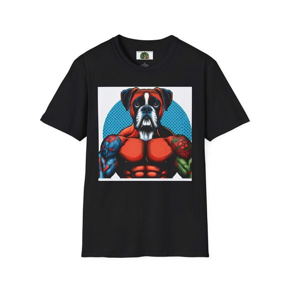 Boxer Pop Art Unisex Softstyle T-Shirt