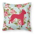 thumbnail image 1 of Boxer Shabby Chic Blue Roses BB1109 Fabric Decorative Pillow, 1 of 2