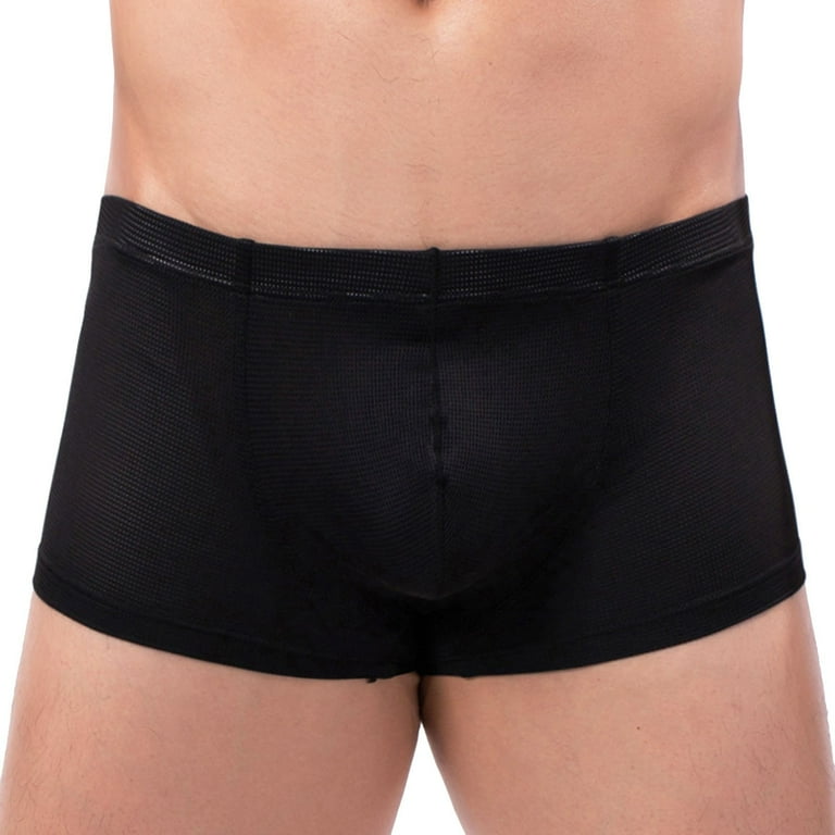 Boxer Shorts for Men Boxers Boxer Briefs Solid Black Xxl 1 Pack Walmart
