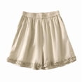 thumbnail image 1 of Boxer Shorts for Women 10 Pack Women’s Ruffle Home Shorts Elastic Waist Lace Shorts Summer Casual Home Sleepwear Loungewear Bottoms Beige XXL, 1 of 9