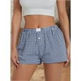 thumbnail image 1 of Boxer Shorts for Women Trendy Summer Low Rise Lounge Shorts Pajama Shorts Preppy Clothes, 1 of 6