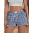 thumbnail image 1 of Boxer Shorts for Women Trendy Summer Low Rise Lounge Shorts Pajama Shorts Preppy Clothes, 1 of 6