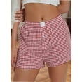 thumbnail image 1 of Boxer Shorts for Women Trendy Summer Low Rise Lounge Shorts Pajama Shorts Preppy Clothes, 1 of 6