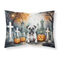 thumbnail image 1 of Boxer Spooky Halloween Fabric Standard Pillowcase, 1 of 5