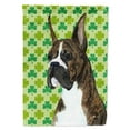 thumbnail image 1 of Boxer St. Patrick's Day Shamrock Portrait Garden Flag, 1 of 2