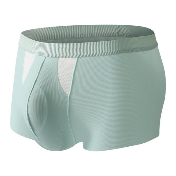 Boxer Underwear Men High Elastic Breathable Holes 3D Cutting Shorts Briefs 3D U-Convex Panties Daily Wear