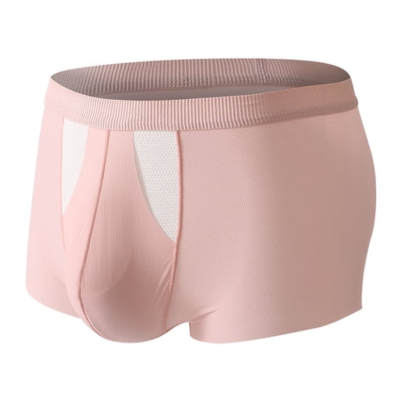 Boxer Underwear Men High Elastic Breathable Holes 3D Cutting Shorts Briefs 3D U-Convex Panties Daily Wear