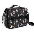 thumbnail image 1 of Boxer and Dog Paw Print Blue Pattern Insulated Lunch Bag with Shoulder Strap and Bottle Holder,Bento School Lunch Bag Box,11x9.5x3.5 Inches, 1 of 5