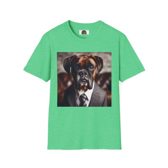 Boxer in Suit Unisex Softstyle T-Shirt