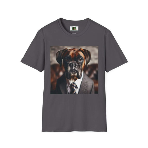 Boxer in Suit Unisex Softstyle T-Shirt