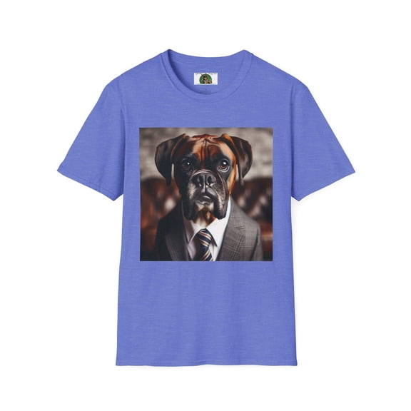 Boxer in Suit Unisex Softstyle T-Shirt