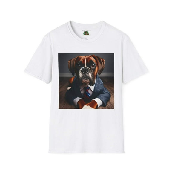 Boxer in a suit Unisex Softstyle T-Shirt