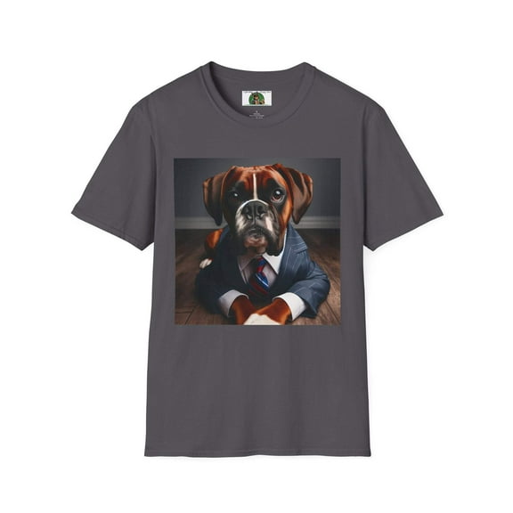 Boxer in a suit Unisex Softstyle T-Shirt