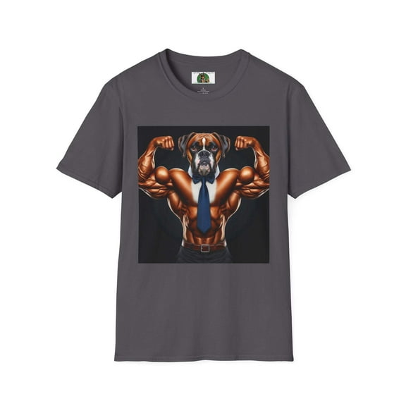 Boxer with Tie Unisex Softstyle T-Shirt