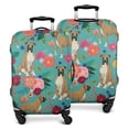 thumbnail image 1 of BoxerDog and Pioneer Flower Luggage Cover Fashion Suitcase Cover Baggage Covers Fit 25-28 Inch Luggage (Go Travel), 1 of 5