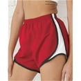 thumbnail image 1 of Boxercraft B79103062 Womens Velocity 3.5 in. Running Shorts, Garnet & White - Extra Small, 1 of 3