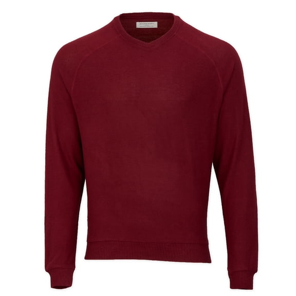 Boxercraft BM1201 Men's Cuddle V-Neck Sweater-Mantra Red-L