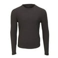 thumbnail image 1 of Boxercraft BM3103 Men's Waffle Knit Long Sleeve Tee-Charcoal Hthr-XS, 1 of 2