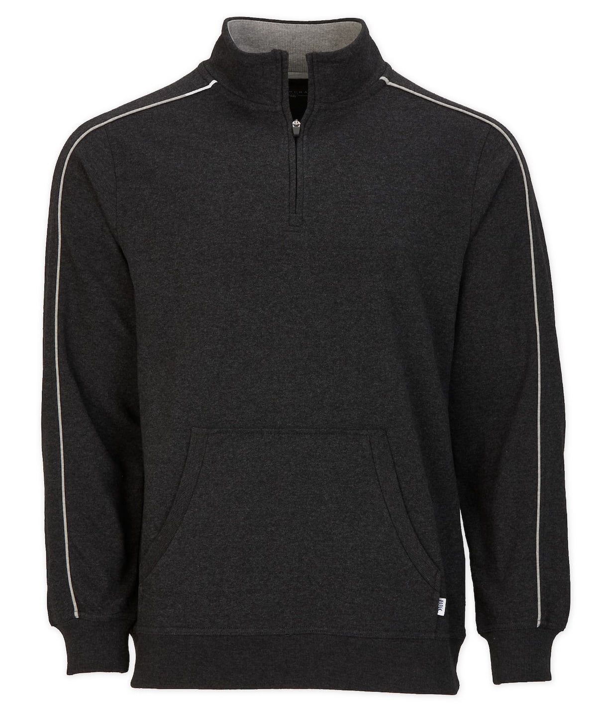 Boxercraft BM5204 Men's French Terry Quarter Zip-Charcoal Hthr-XS