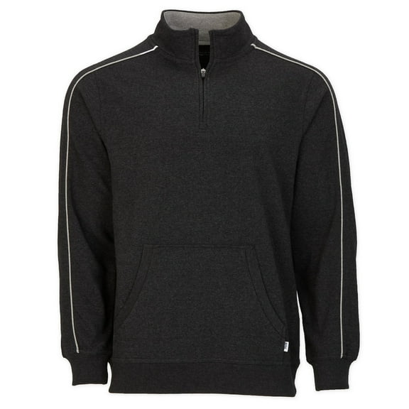 Boxercraft BM5204 Men's French Terry Quarter Zip-Charcoal Hthr-XS