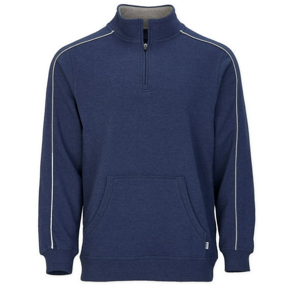Boxercraft BM5204 Men's French Terry Quarter Zip-Navy Heather-M