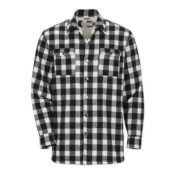 Boxercraft BM7601 Flannel Everest Workshirt-Bk/Wt Buff Plad-S