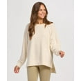 thumbnail image 1 of Boxercraft BW3101 Women's Harlow Terry Pullover-Natural-L, 1 of 5