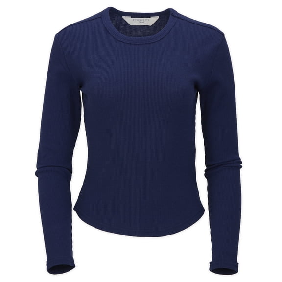 Boxercraft BW3103 Waffle Knit Baby Long Sleeve Tee-Navy-L